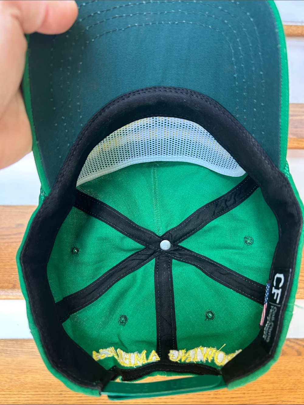 Green 'Make Our Farmers Great Again!' Embroidered Hat Trump. New without tags - Picture 5 of 5